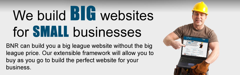 We build big websites for small businesses