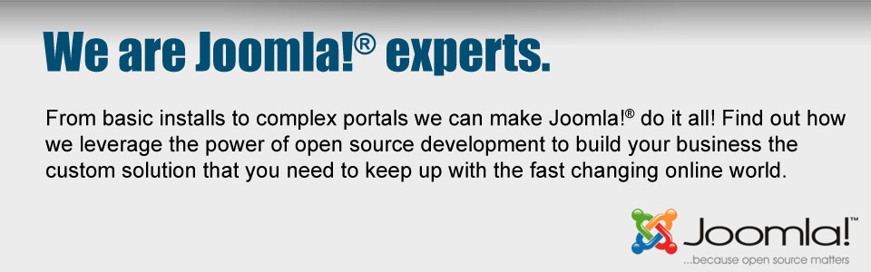 We are Joomla experts